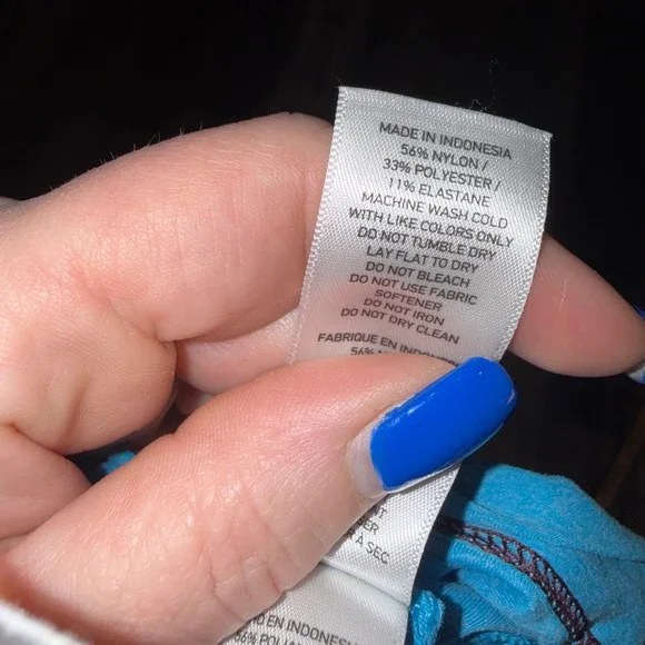 Rhone Mens Athletic Performance T Shirt Blue Short Sleeve Training Gym Size L - Picture 6 of 6